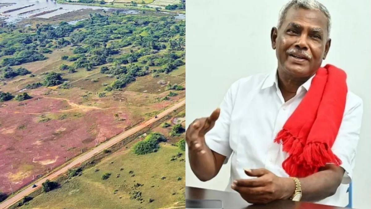 “பரந்தூர் நிலத்தை வேறு திட்டத்துக்கு மாற்ற முடியாது.. விவசாயிகளிடமே தரவேண்டும்”- சிபிஎம் பெ.சண்முகம்