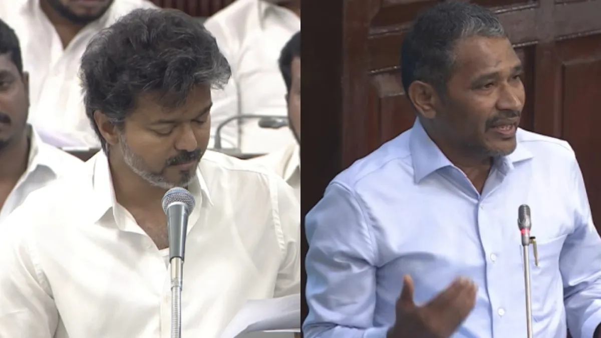 தமிழ்த்தாய் வாழ்த்து! முதல்வர் விஜய்க்கு எதிர்க்கட்சிகள் கைதட்டவில்லையே! வன்னியரசு பேச்சால் சலசலப்பு