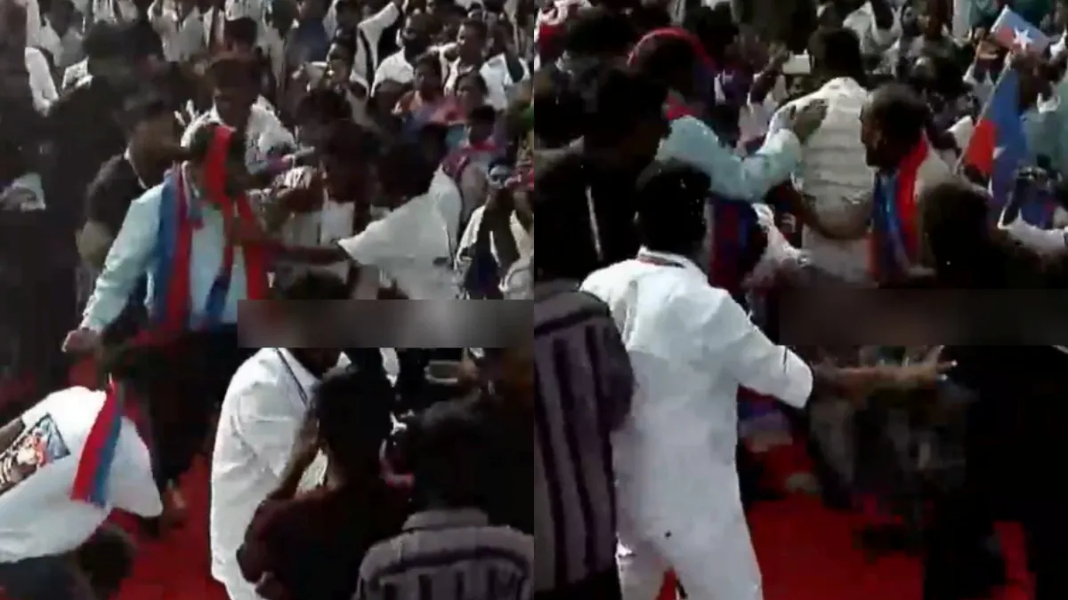 தலையில் துண்டு போட்ட சிறுத்தை! முதுகில் அடித்த திருமாவளவன்! ஏதேனும் குறியீடா? ப்ளூசட்டை மாறன் கேள்வி