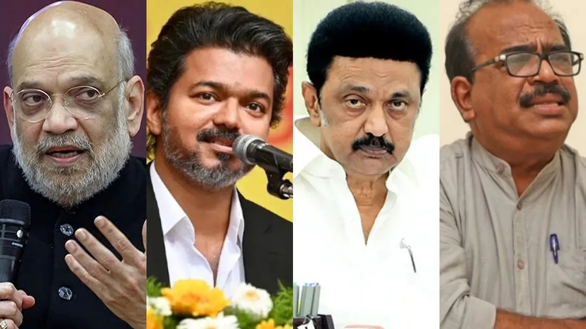 அமித் ஷாவை விட செல்வாக்கு..விஜய் தான் பவர் ஸ்டார்! திமுக-பாஜக கள்ளக் கூட்டணி.. நாஞ்சில் சம்பத் சாடல்