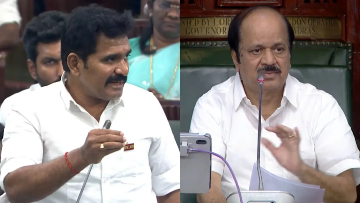 Tamil nadu Assembly: யாருடைய கவனத்தை ஈர்க்க இப்படி பேசுகிறீர்கள்? நிர்மல் குமாரை கண்டித்த சபாநாயகர்