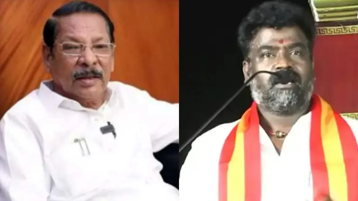 ஒரு பக்கத்து மீசையை மழிக்க ஆர்.எஸ்.பாரதி தயாரா? தவெக எம்எல்ஏ இசிஆர் சரவணன் கேள்வி