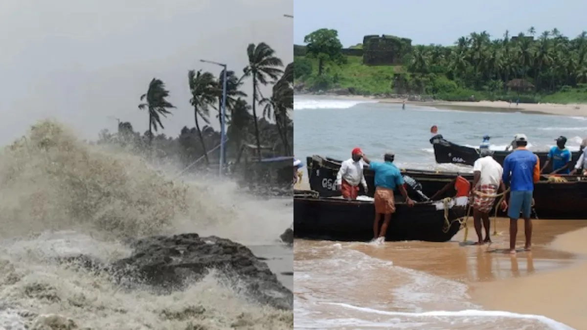 கொந்தளிக்கும் அரபிக் கடல்.. வானளவு உயரும் வங்கக் கடலலை! மீனவர்களுக்கு வார்னிங்! அதென்ன கள்ளக்கடல்?