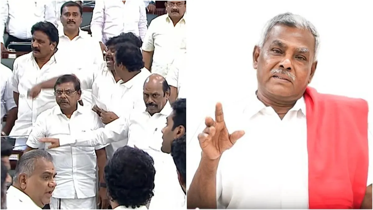 சட்டசபையில் குழாயடி சண்டை நடக்குது.. நேரத்தை வீணாடிக்காதீங்க.. பெ.சண்முகம் ஆவேசம்!