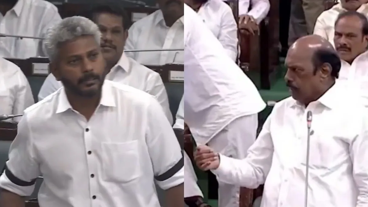 மைக்கை தட்டிய மரிய வில்சன்.. சமாதானம் செய்த எ.வ.வேலு.. தவெகவிடம் அடிக்கடி இறங்கி செல்வது ஏன்?