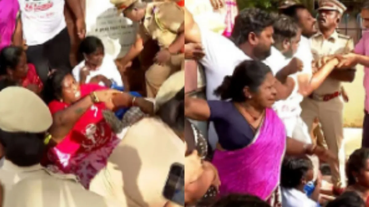 தூய்மைப் பணியாளர்களை குண்டுக்கட்டாக தூக்கி கைது செய்த போலீசார்.. தவெக ஆட்சியிலும் அதே கொடுமையா?