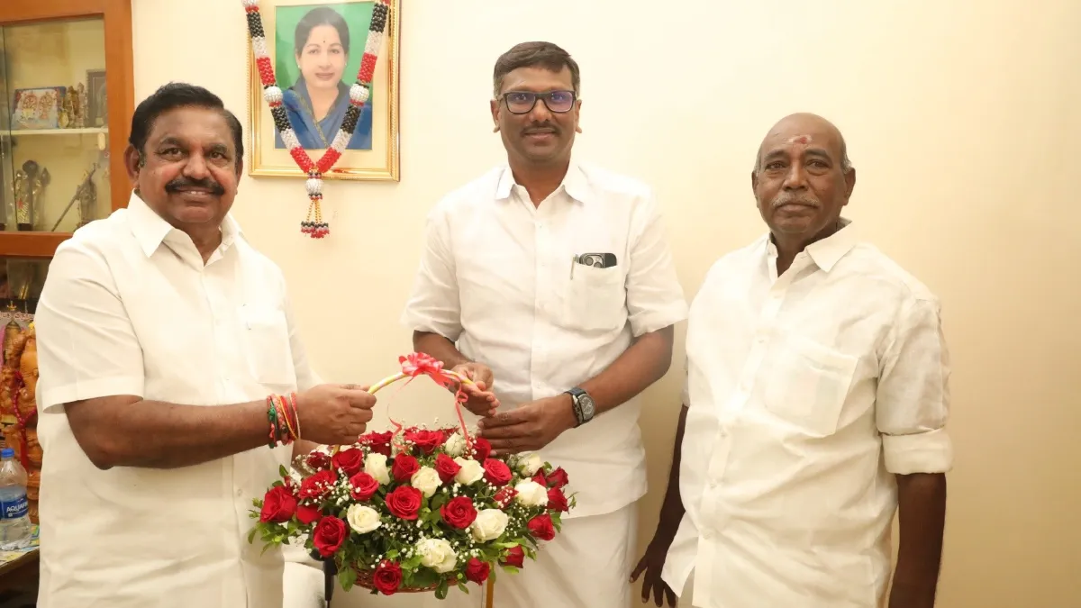 தேர்தலின்போது விஜய்யை அப்செட் ஆக்கிய எடப்பாடி தவெக வேட்பாளர் அருண்குமார்.. அதிமுகவில் இணைந்தார்!