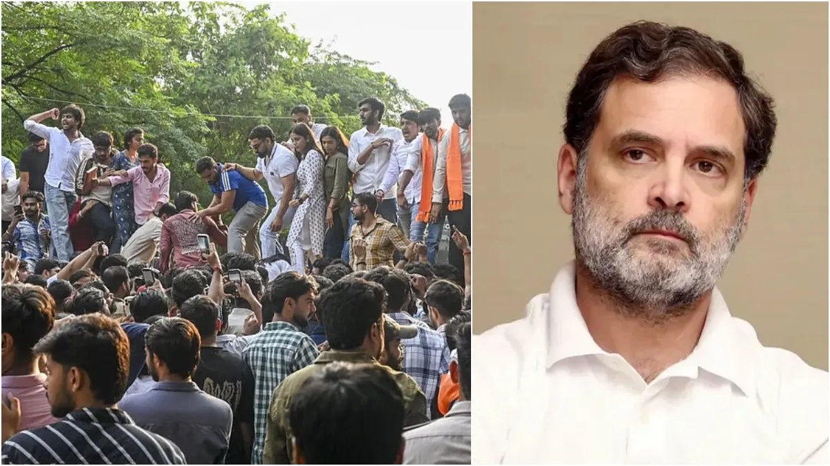 சைலன்ட் மோடில் ராகுல் காந்தி.. கையில் தேசிய கொடியுடன் ரோட்டில் இறங்கும் மாணவர்கள்! கப்சிப் காங்கிரஸ்!