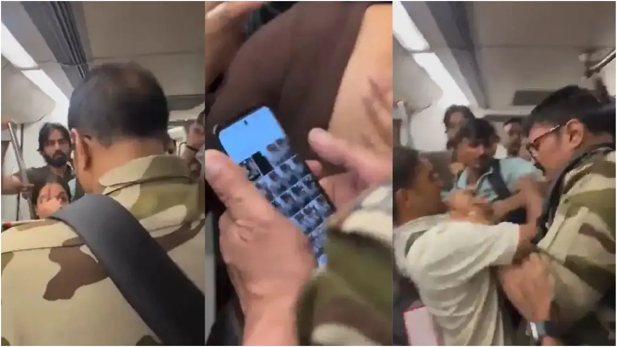 மெட்ரோ ரயிலில் பெண் பயணியை ரகசியமாக போட்டோ எடுத்த CISF வீரர்! துப்பாக்கி நீட்டி மிரட்டியதால் பதற்றம்