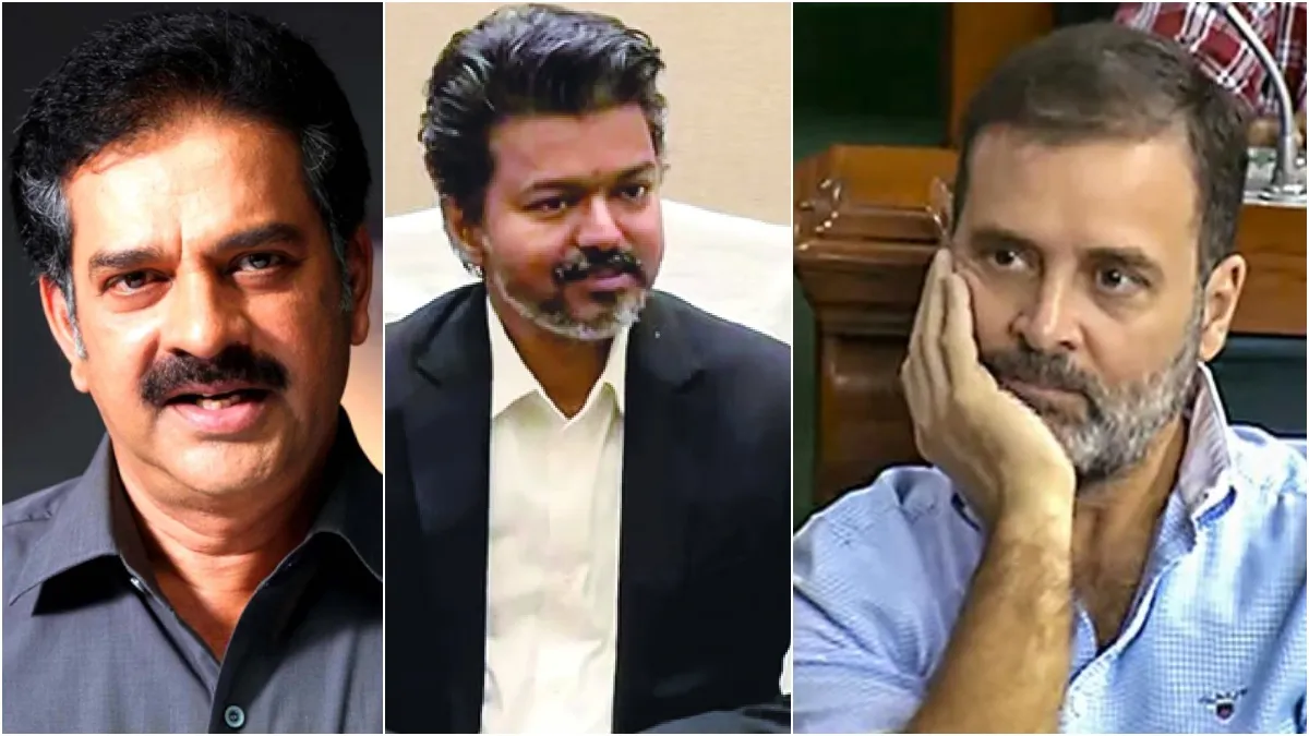 கேரளாவில் பறக்கும் தவெக கொடி! நடிகர் தேவனை வைத்து காய் நகர்த்தும் விஜய்! உச்சகட்ட டென்ஷனில் காங்.,