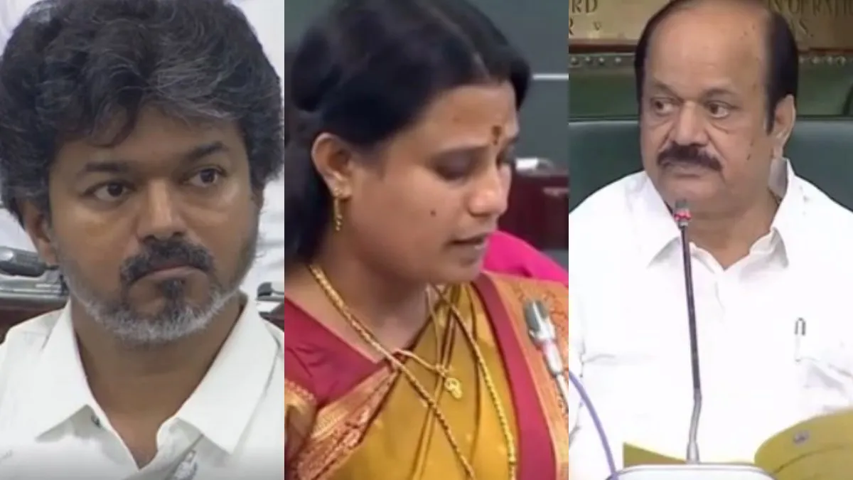 தளபிதியாரே.. பேரவர் தலிவரே.. தமிழ் படிக்க திக்கி திணறிய அமைச்சர் ஜெகதீஸ்வரி! குறுக்கிட்ட சபாநாயகர்!
