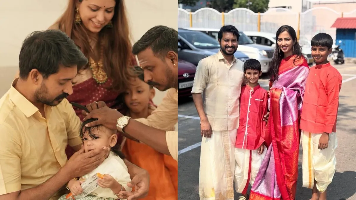 மாதம்பட்டி ரங்கராஜ்- ஜாய் கிரிஸில்டா குழந்தைக்கு மொட்டை அடித்த பங்க்ஷன்.. முதல் மனைவி ஸ்ருதியின் பதிவு வைரல்