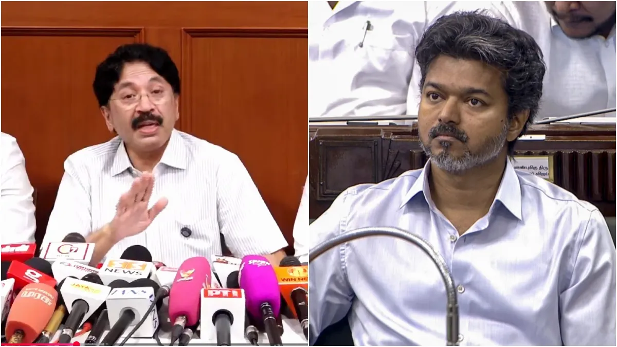 "அமித் ஷாவை பார்த்ததும் பல்டி அடித்த விஜய்.. மாற்றி மாற்றி பேசுவது ஏன்?" தயாநிதி மாறன் சராாரி கேள்வி