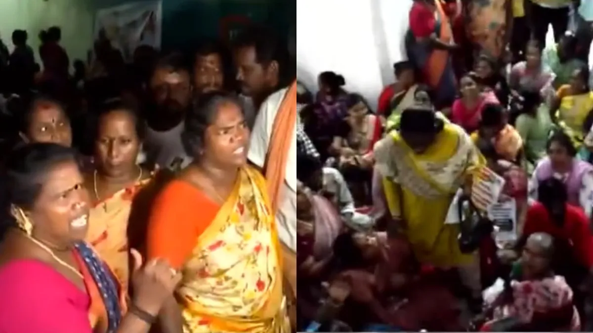 அப்போ குரல் கொடுத்த சனம் ஷெட்டி, சின்மயி, மதுவந்தி எங்கே? தூய்மைப் பணியாளர்கள் கண்ணீர் போராட்டம்!