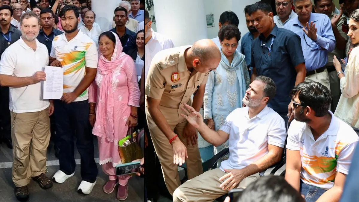 சாதித்த ராகுல் காந்தி.. ‘பெல்லட்' குண்டு விவகாரத்தில் வழக்குப்பதிந்த போலீஸ்.. 6 மணிநேர தர்ணா முடிவு