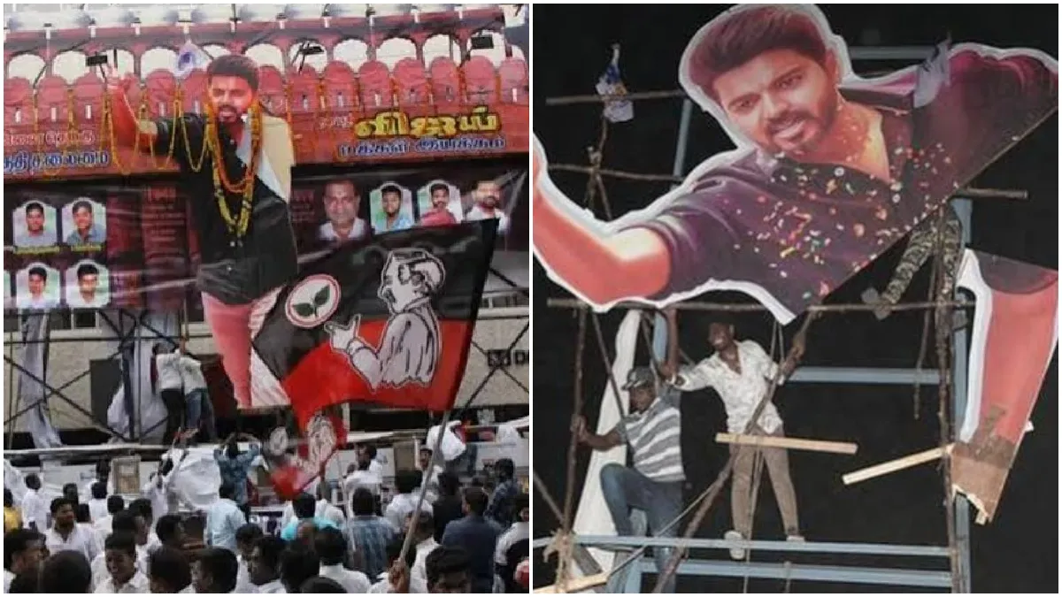 வில்லிக்கு ஜெயலலிதா பெயர்.. சர்கார் பட விவகாரத்தில் நடந்தது என்ன? விஜய் பேனரை அதிமுக கிழித்ததா?