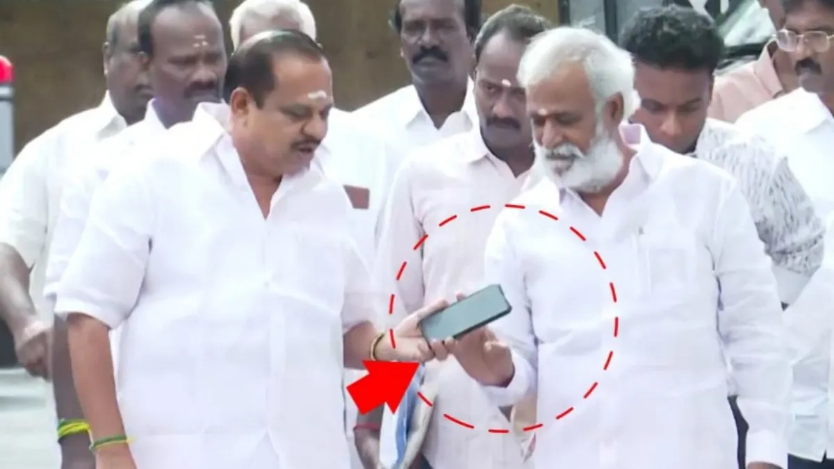 என்னா சொல்றது.. ஆஹான்! அக்ரி கிருஷ்ணமூர்த்தி செல்போனில் பேசிய சேகர் பாபு! எதிர்முனையில் எடப்பாடி?