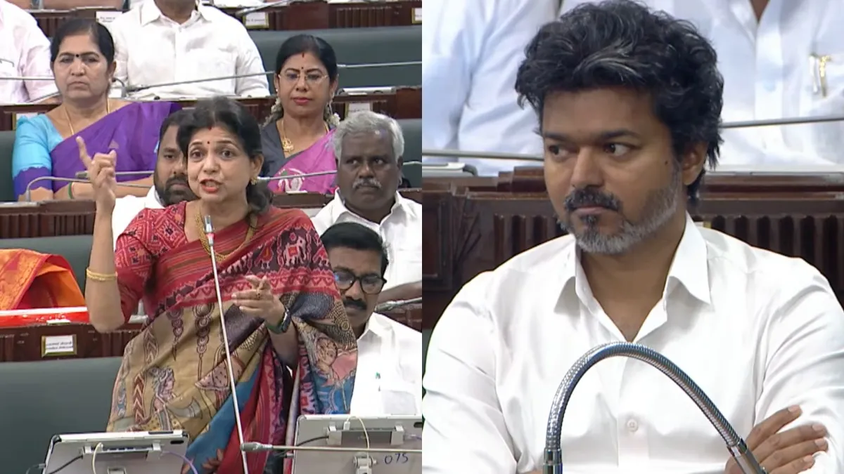 சௌமியா அன்புமணி சட்டசபையில் பேச பேச வாயடைத்து நின்ற விஜய்.. டிரெண்டாக மாறிய வீடியோக்கள்