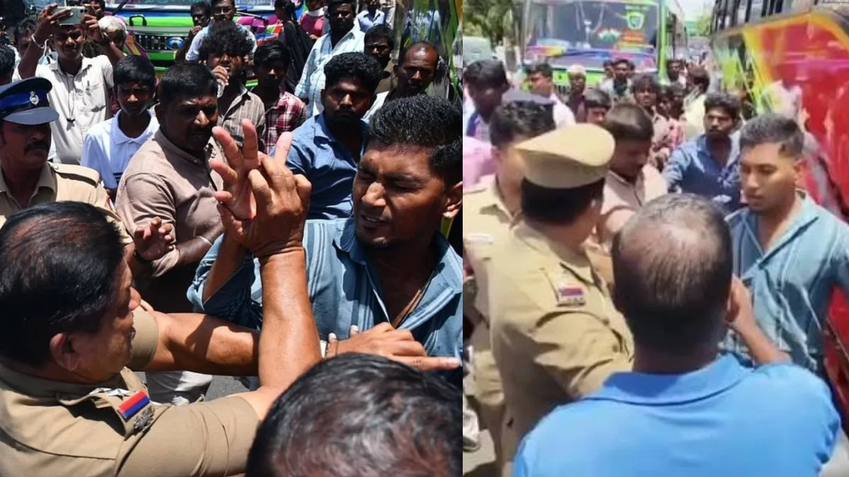 எஸ்எஸ்ஐக்கு பளார்.. தஞ்சை இளைஞர் மீது 6 கேஸ்! போலீஸ் செய்தது மட்டும் சரியா? விளாசும் நெட்டிசன்கள்!