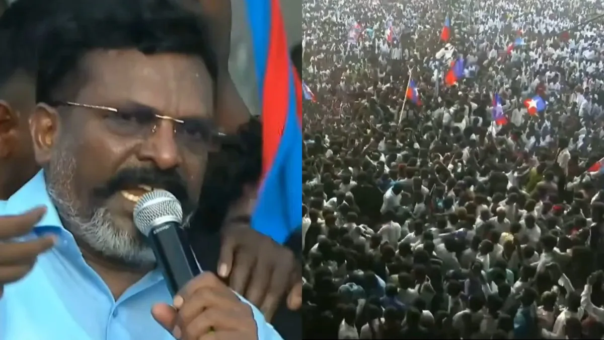 ”தவெகவும் விசிகவும் இணைந்தே பயணிக்கும்” - உளுந்தூர்பேட்டை மாநாட்டில் திருமாவளவன் அறிவிப்பு!