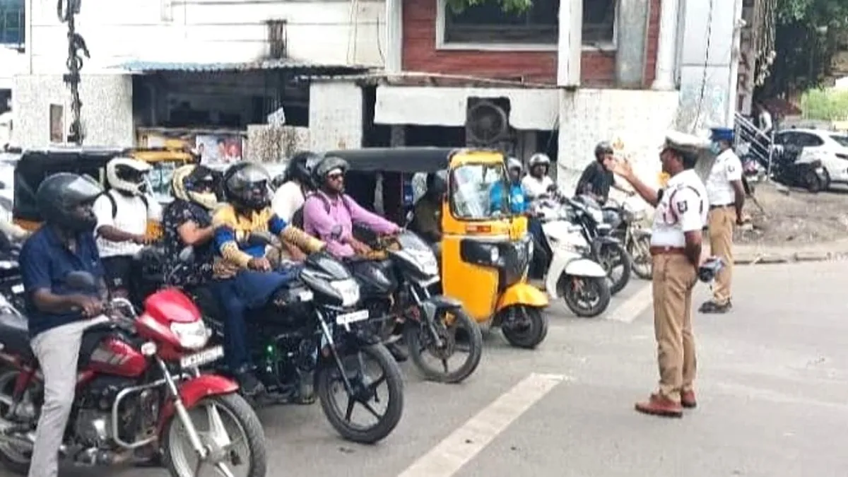 சென்னையில் 8 டிராபிக் போலீஸ் ஸ்டேஷன்களுக்கு வாகன அபராதம் விதிக்க தடை ஏன்.. கூடுதல் கமிஷனர் விளக்கம்