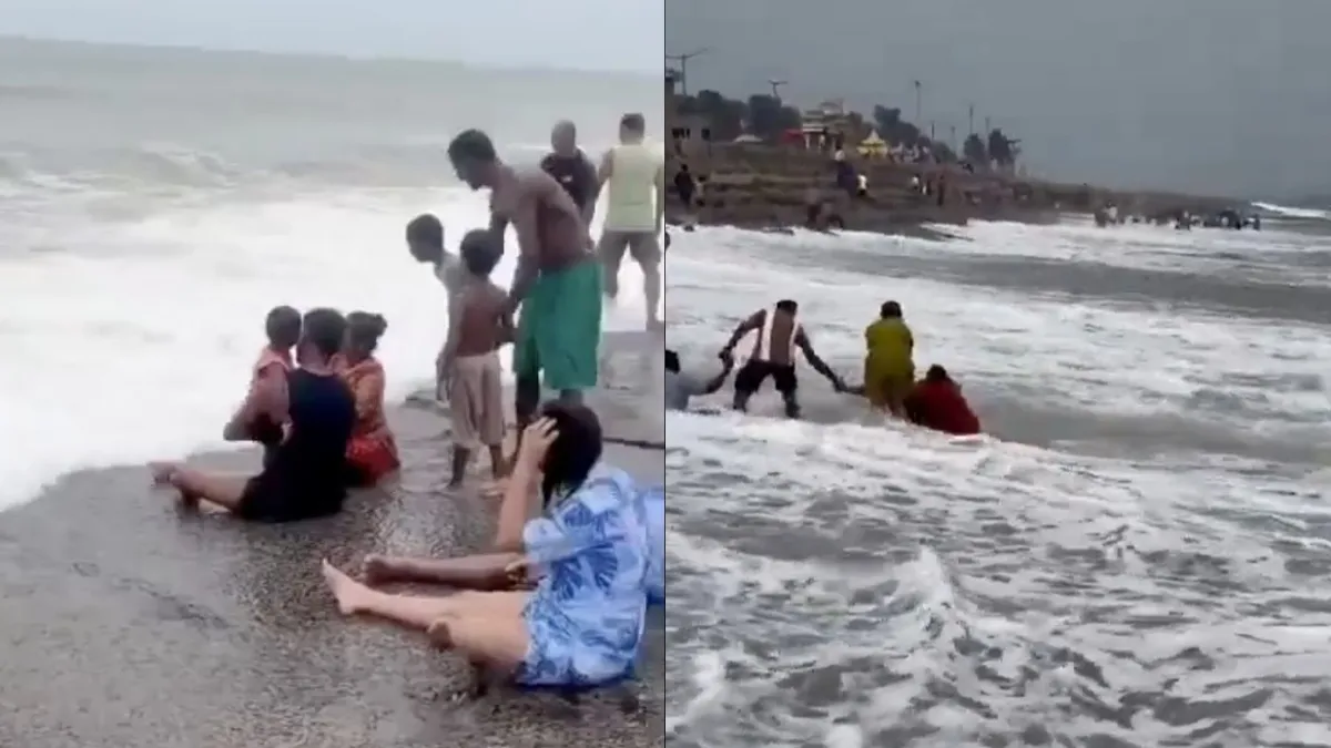 கடலில் இப்படி செய்யலாமா.. நம்மூரில் மூளையே இல்லை சிலருக்கு.. இந்த வீடியோவை பாருங்கள்