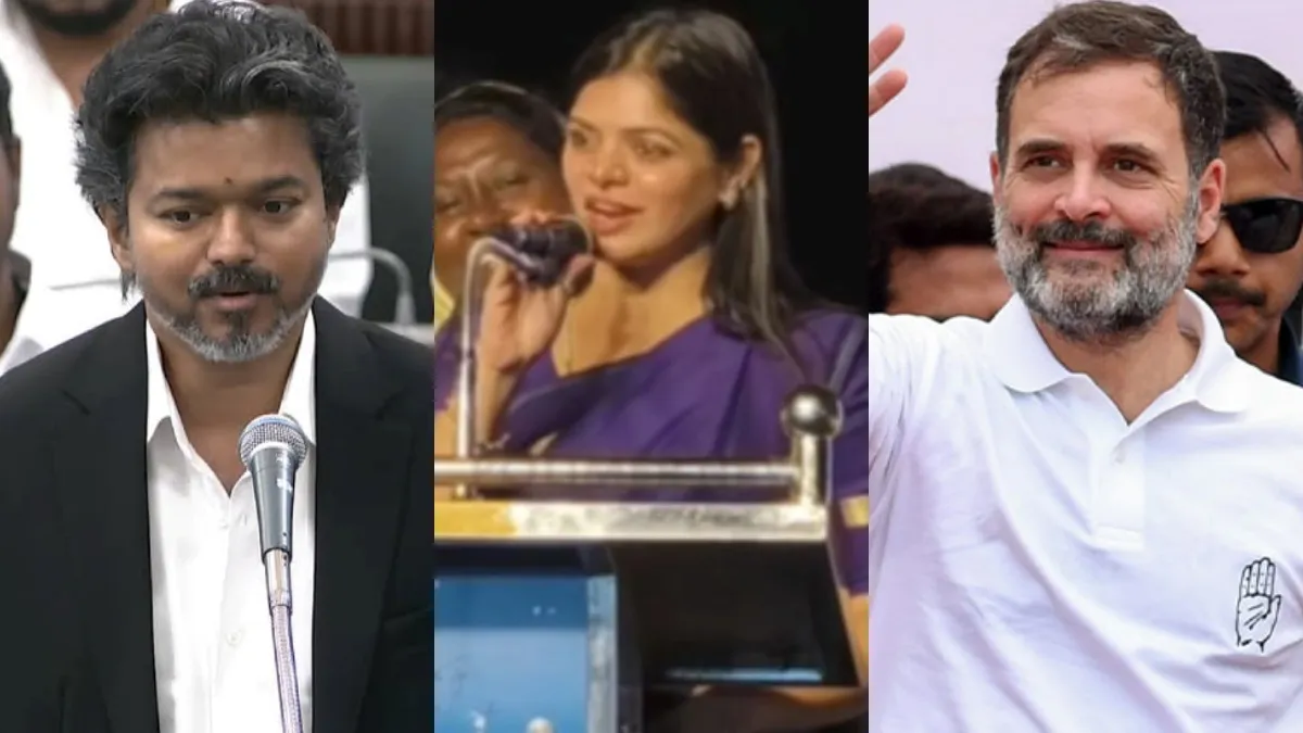 2029ல் விஜய்யை பிரதமர் நாற்காலியில் அமர வைக்கப் போவதே ராகுல் காந்தி தான்.. தவெக எம்எல்ஏ கனிமொழி!