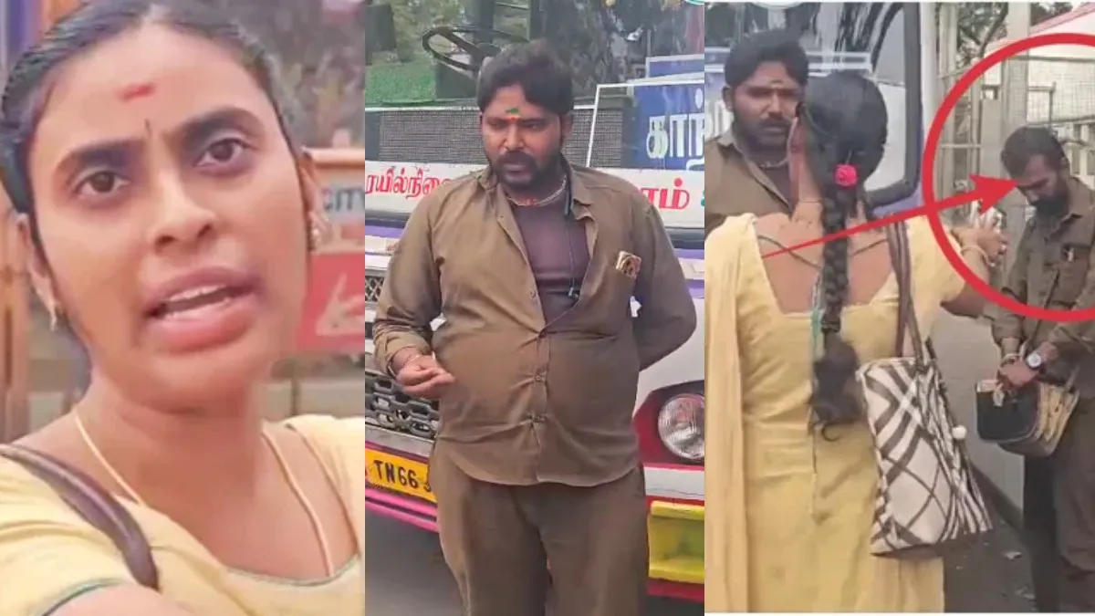 ரூ.7 டிக்கெட்டுக்கு ரூ.10.. “இஷ்டம் இருந்தா ஏறு” என்ற கண்டக்டர்.. கோவை உக்கடத்தில் பஸ்ஸை மறித்த பெண்