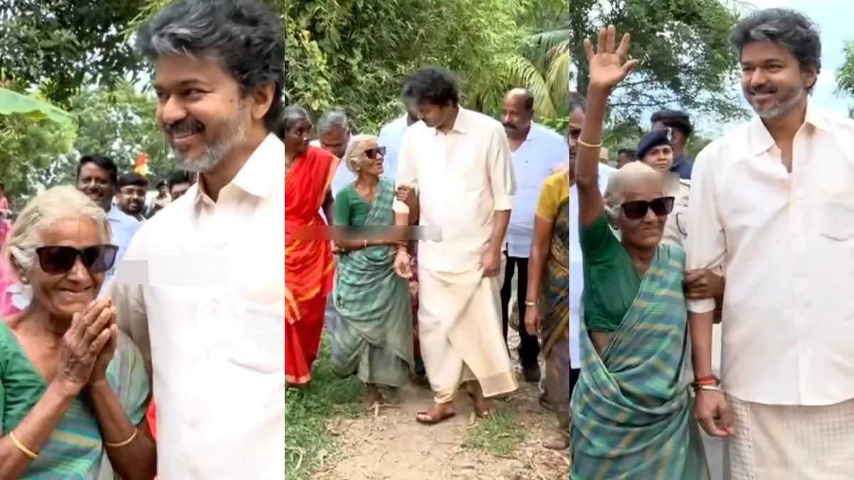 பக்கத்தில் வந்த பாட்டிக்கு.. விஜய் தந்த கூலிங் கிளாஸ்.. அந்த கண்ணாடி விலை என்ன தெரியுமா?