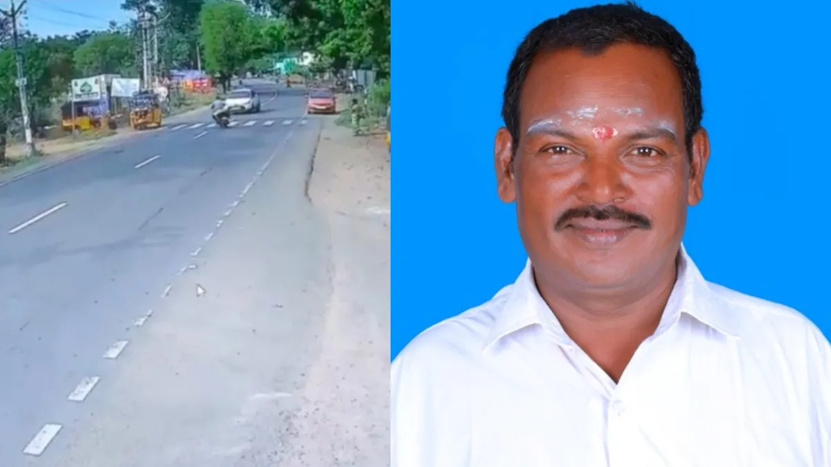 பைக் மீது கார் மோதல்! தூக்கி வீசப்பட்ட 57 வயது முதியவர் பலி! தென்காசியில் பதைபதைக்கும் விபத்து!