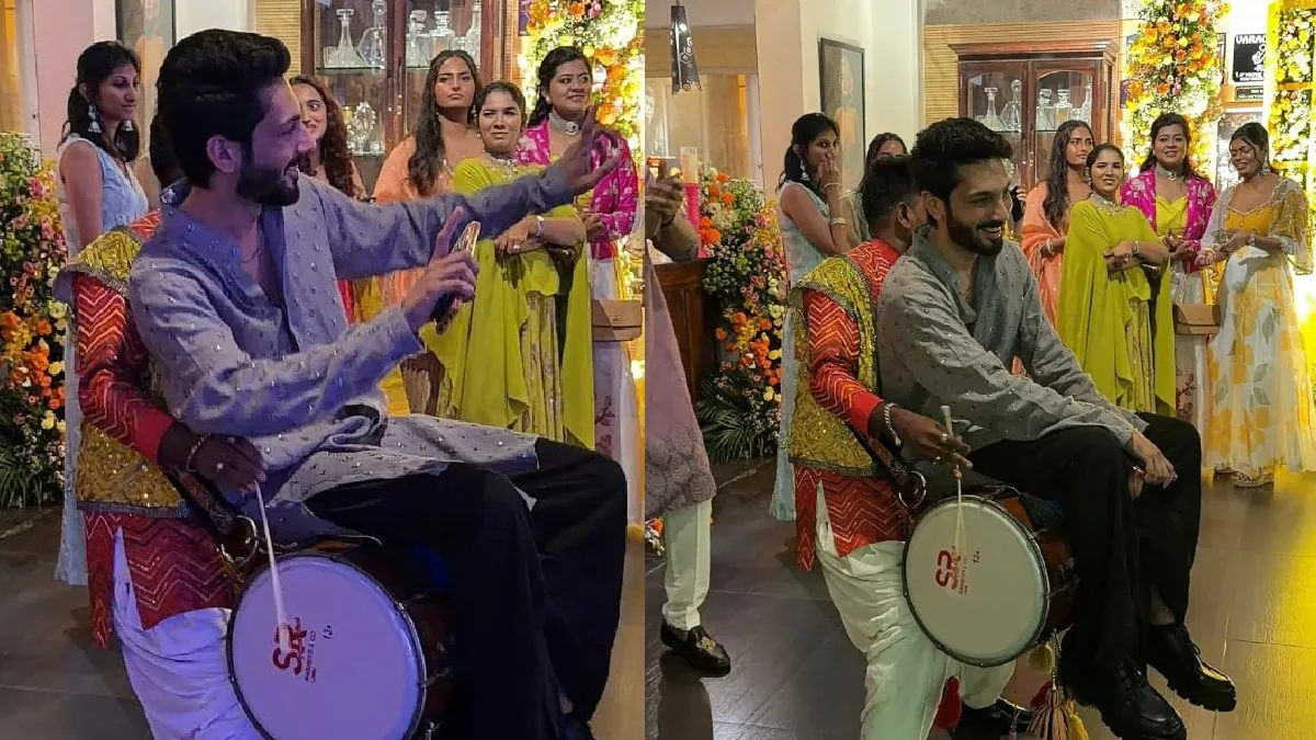 கல்யாண கொண்டாட்டத்தில் செம ஜாலியாக அனிருத்! மேளக்காரர் தோளில் அமர்ந்து ஆட்டம்