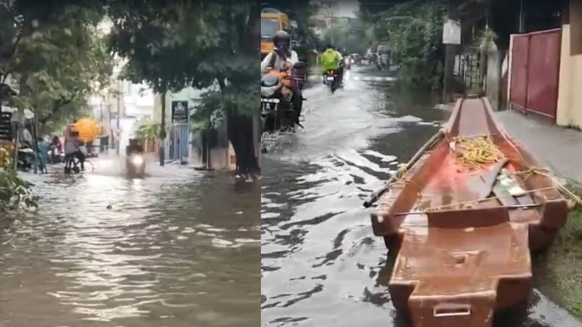சென்னையில் ஒரு நாள் இரவு பெய்த மழைக்கே வேளச்சேரிக்கு வந்த 20 பாய்மர படகுகள்! மக்கள் வேதனை