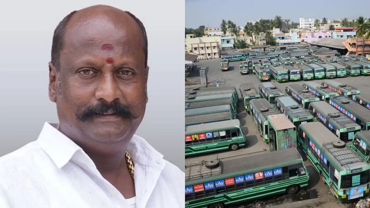 விளையாட்டு மைதானத்தில் பேருந்து நிலையமா.. அமைச்சர் தமிழன் பார்த்திபனுடன் மக்கள் வாக்குவாதம்!
