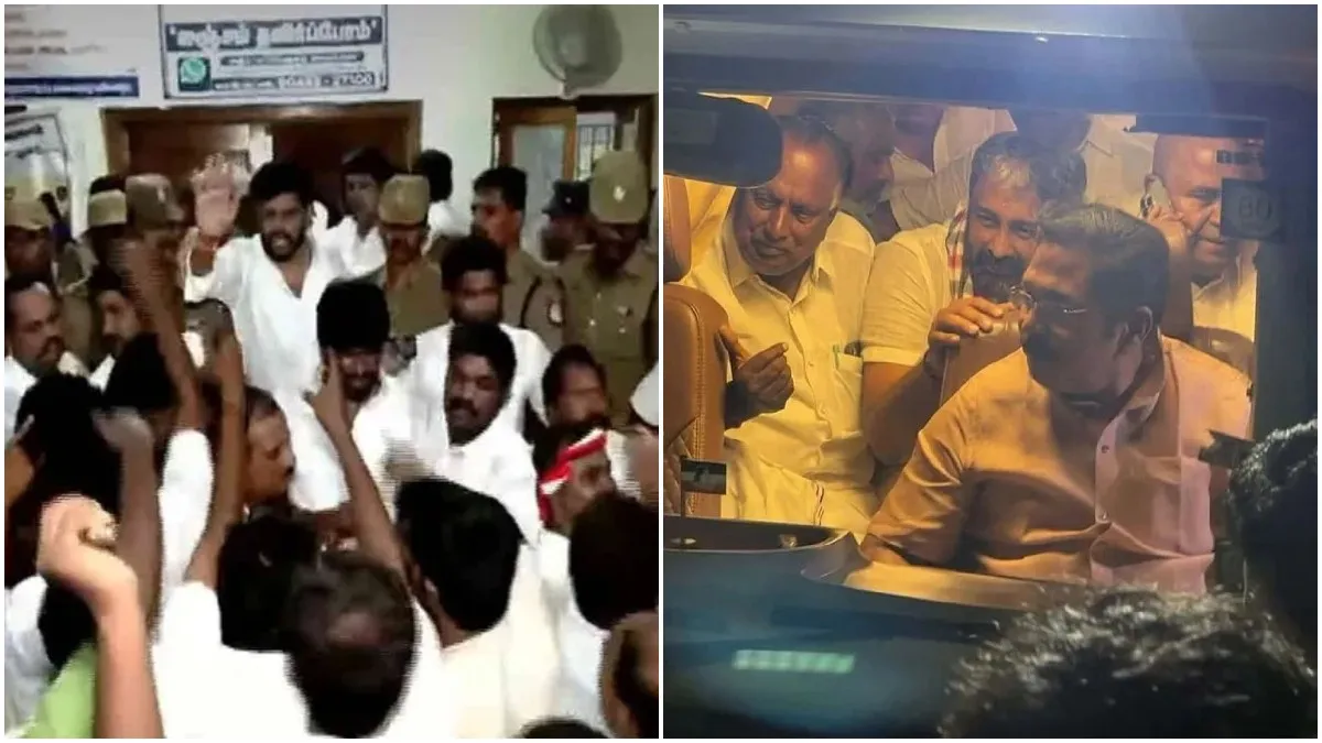 "பயமா.. பயமா" காவல் நிலையத்தை சுற்றி வளைத்த 500 பேர்.. விஜய்க்கு எதிராக இறங்கி அடித்த அதிமுகவினர்!