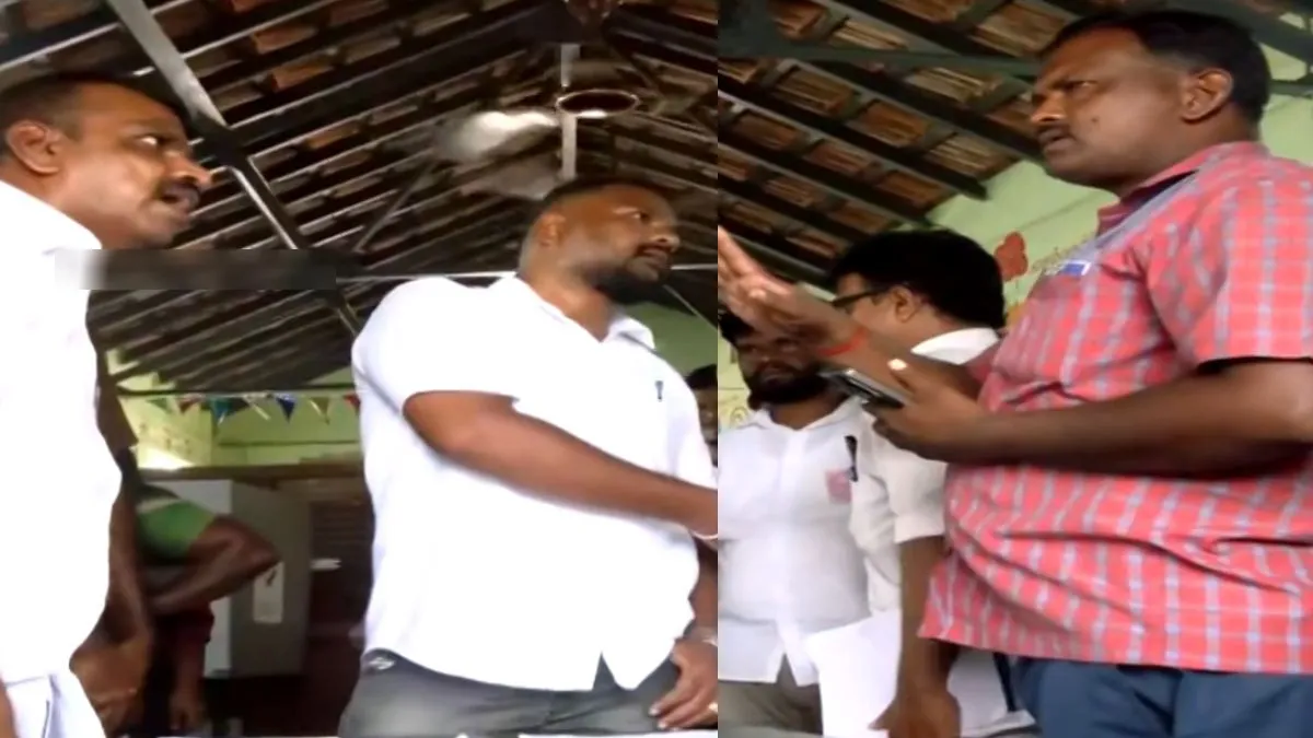 தாராபுரம் கவுண்டச்சிபுதூரில் வாக்குப் பதிவு நிறுத்தம்! தவெக ஏஜென்ட்டுக்கு அதிமுக, திமுக எதிர்ப்பு