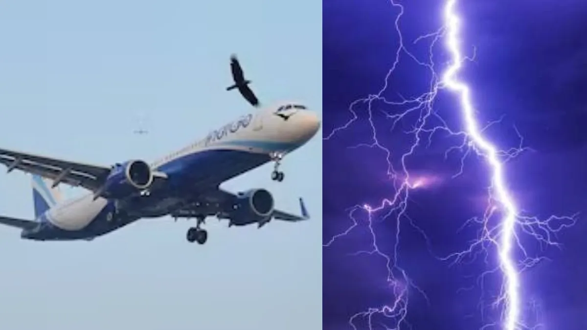 17,000 FT உயரத்தில்.. விமானத்தை தாக்கிய 1 பில்லியன் வோல்ட் மின்னல்.. நூலிழையில் தப்பிய 110 பேர்