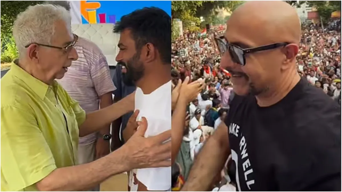 மும்பை CJP போராட்டத்தில் மகாத்மா காந்தியின் கொள்ளு பேரன்! பாலிவுட் நடிகர்களும் ஆதரவு!