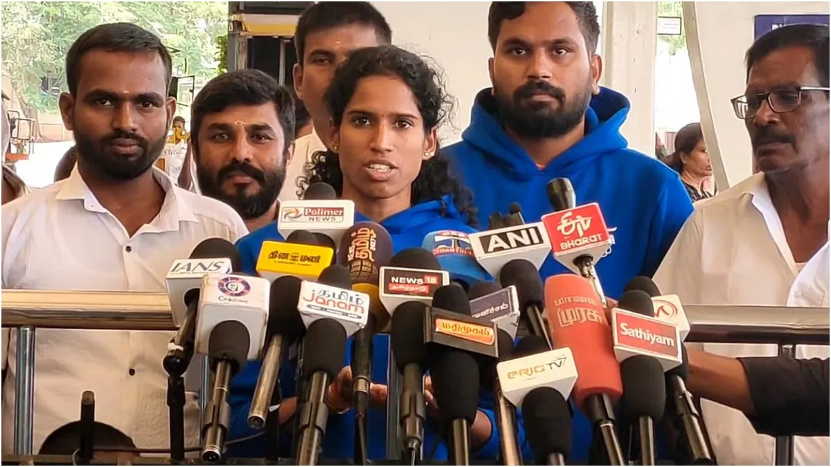 மொத்தம் 3 பதக்கம்! பி.டி.உஷாவின் சாதனையை முறியடித்த வித்யா ராம்ராஜ்! கோவையில் உற்சாக வரவேற்பு