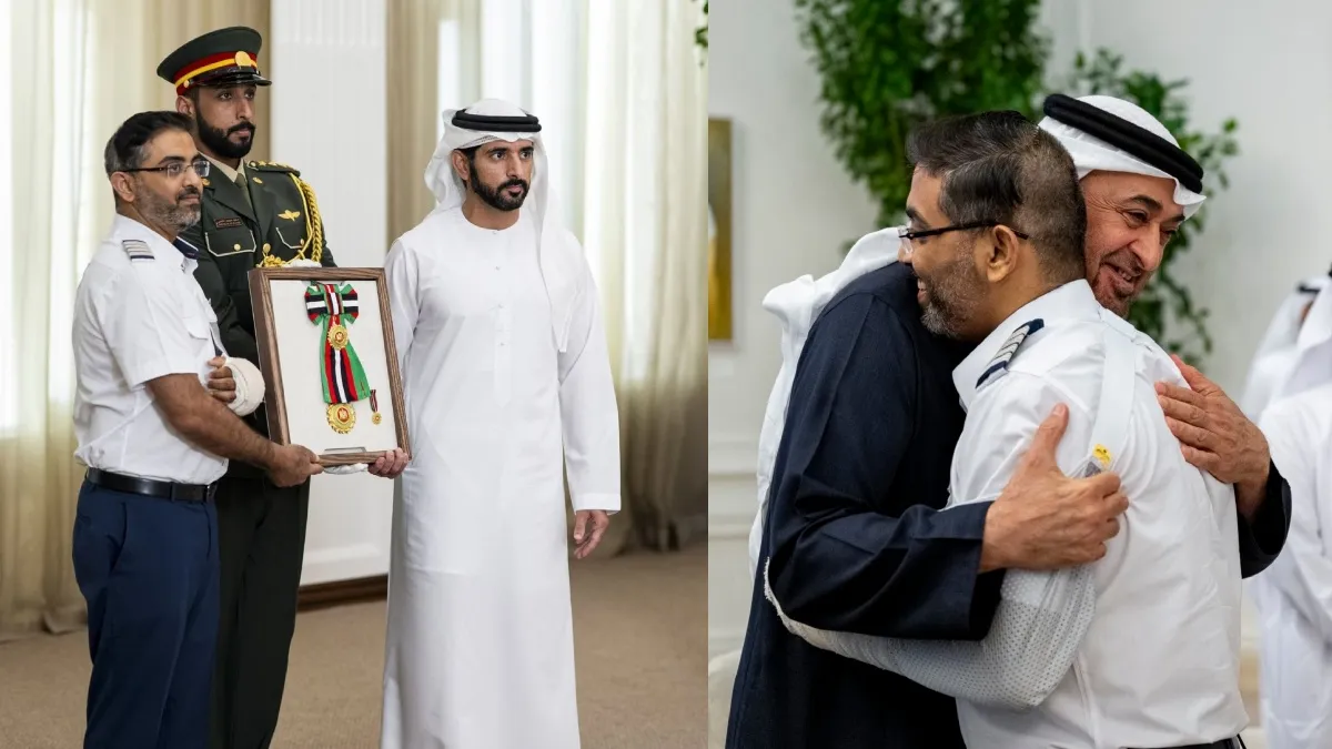 இந்திய பைலட் ஸ்மித் மச்சாருக்கு உயரிய விருது.. UAE அதிபர் கட்டியணைத்து செய்த செயல்! நெகிழ்ச்சி