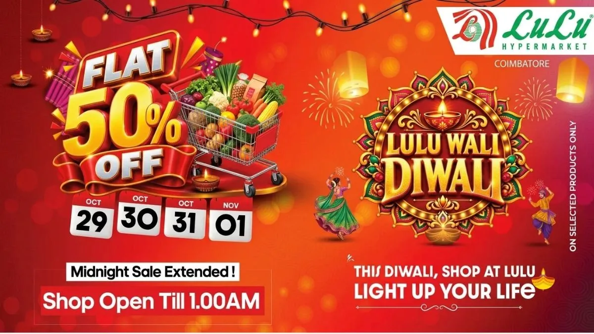 தீபாவளித் திருவிழா லுலுவில் ஆரம்பம் - பிரம்மாண்ட பிளாட் 50% சலுகை மழை!