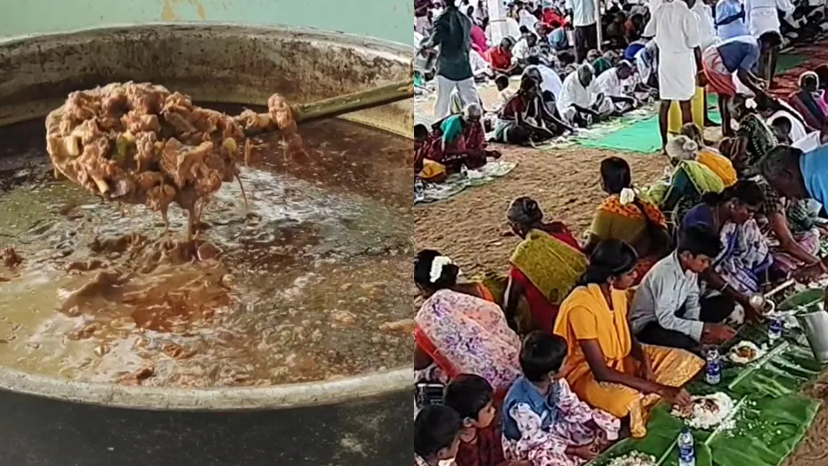 பூலாம்பட்டியில் 500 கிலோ மட்டனில் கறிவிருந்து.. சிவகங்கையில் திரண்ட 5000 பேர்.. அங்கே தான் விஷயமே