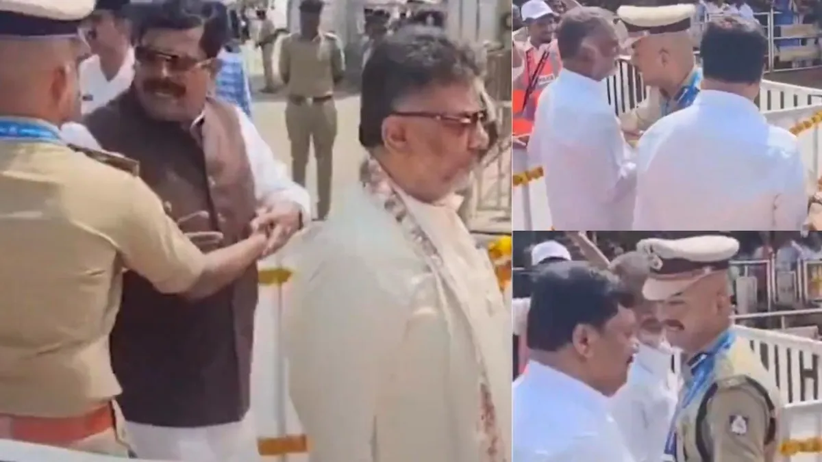 3 தலித் அமைச்சர்களுக்கு அனுமதியில்லை.. மைசூர் தசரா விழாவில் தடுத்து நிறுத்திய ஐபிஎஸ்.. டிகே சிவக்குமார் டென்ஷன்