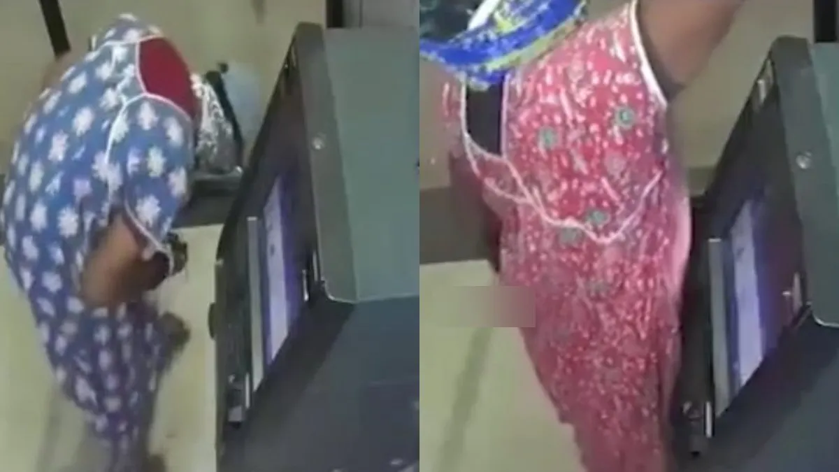 நைட்டியுடன் எஸ்பிஐ வங்கி ஏடிஎம் உள்ளே யார்னு பாருங்க.. சிசிடிவியை பார்த்து அதிர்ந்த தெலுங்கானா போலீஸ்