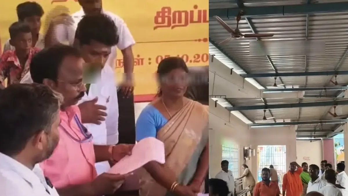 மாதவரம் தவெக எம்எல்ஏ பங்கேற்ற விழாவில் மின்தடை.. 20 நிமிடம் கட்.. மைக் இல்லாமலே பேசி சென்றார்