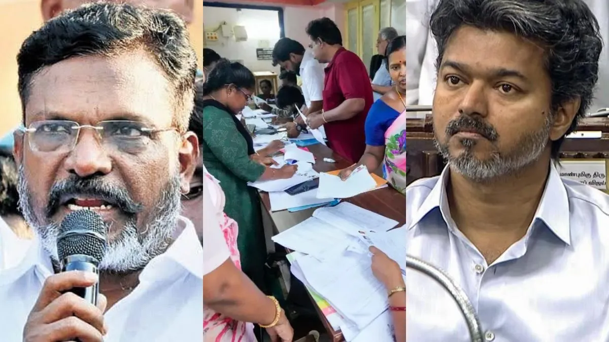 SIR யூஸ் பண்ணி இருக்காங்க.. அதனால்தான் தவெக வென்றது.. சேம் சைடு கோல் போட்ட திருமாவளவன்