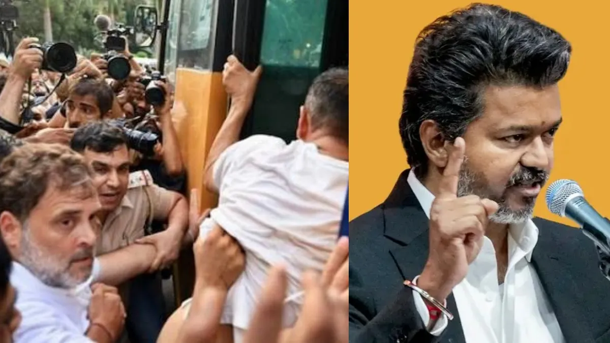 SIR-யை நாங்களும் எதிர்க்கிறோம்.. கடைசியில் வண்டியில் ஏறிய தவெக.. ராகுல் கைதுக்கும் எதிர்ப்பு