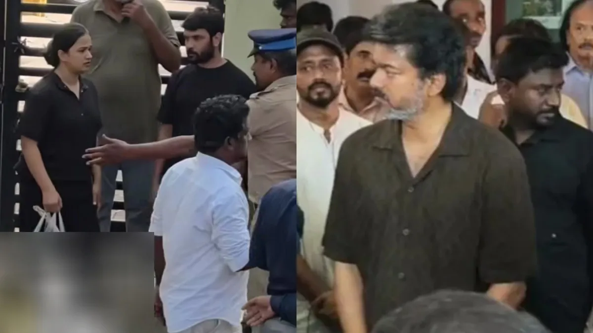 முதலமைச்சர் விஜய்க்காக வெளியேற்றப்பட்ட பாடலாசிரியர் சினேகன்.. மனைவியுடன் சோகமாக நின்ற காட்சி!