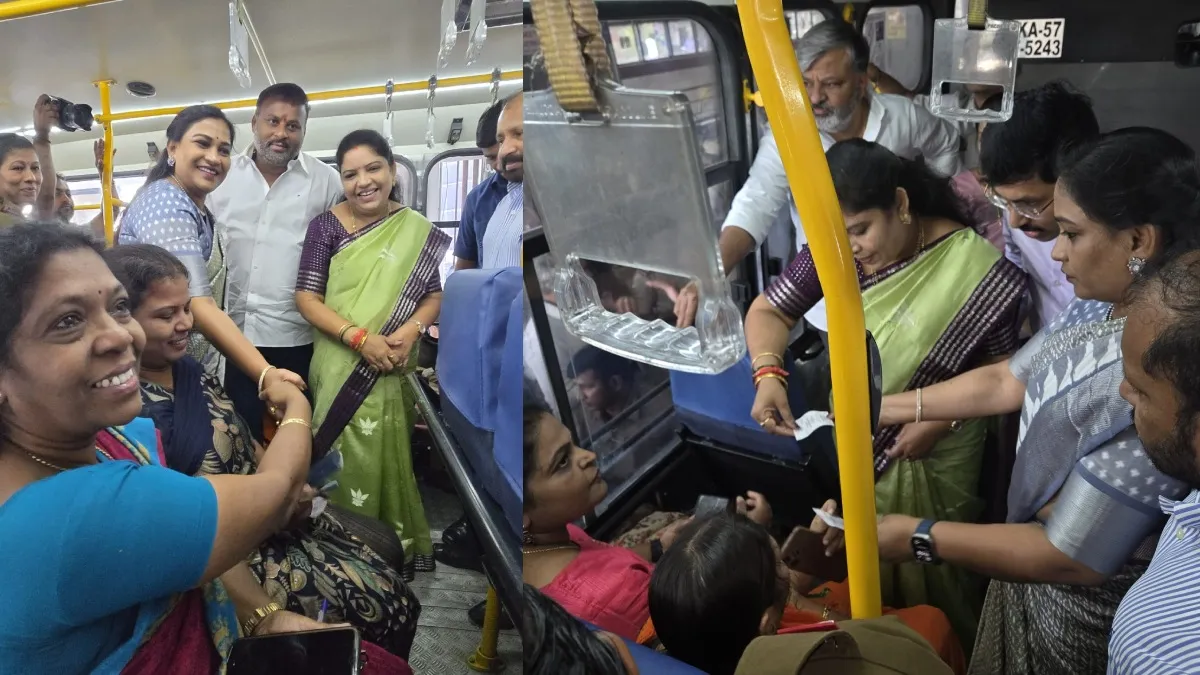 కర్నాటక బస్సులో ఏపీ మంత్రులు- ఫ్రీ ప్రయాణంపై ఆరా..!