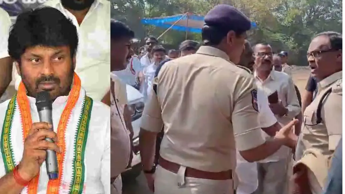 నన్నాపిన పాగల్ గాడెవడు? ట్రాఫిక్ ఏసీపీపై కాంగ్రెస్ ఎమ్మెల్యే జులుం!