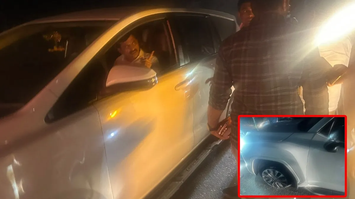 ఒకేసారి పేలిన రెండు టైర్లు! మంత్రి పొంగులేటికి తప్పిన ప్రమాదం